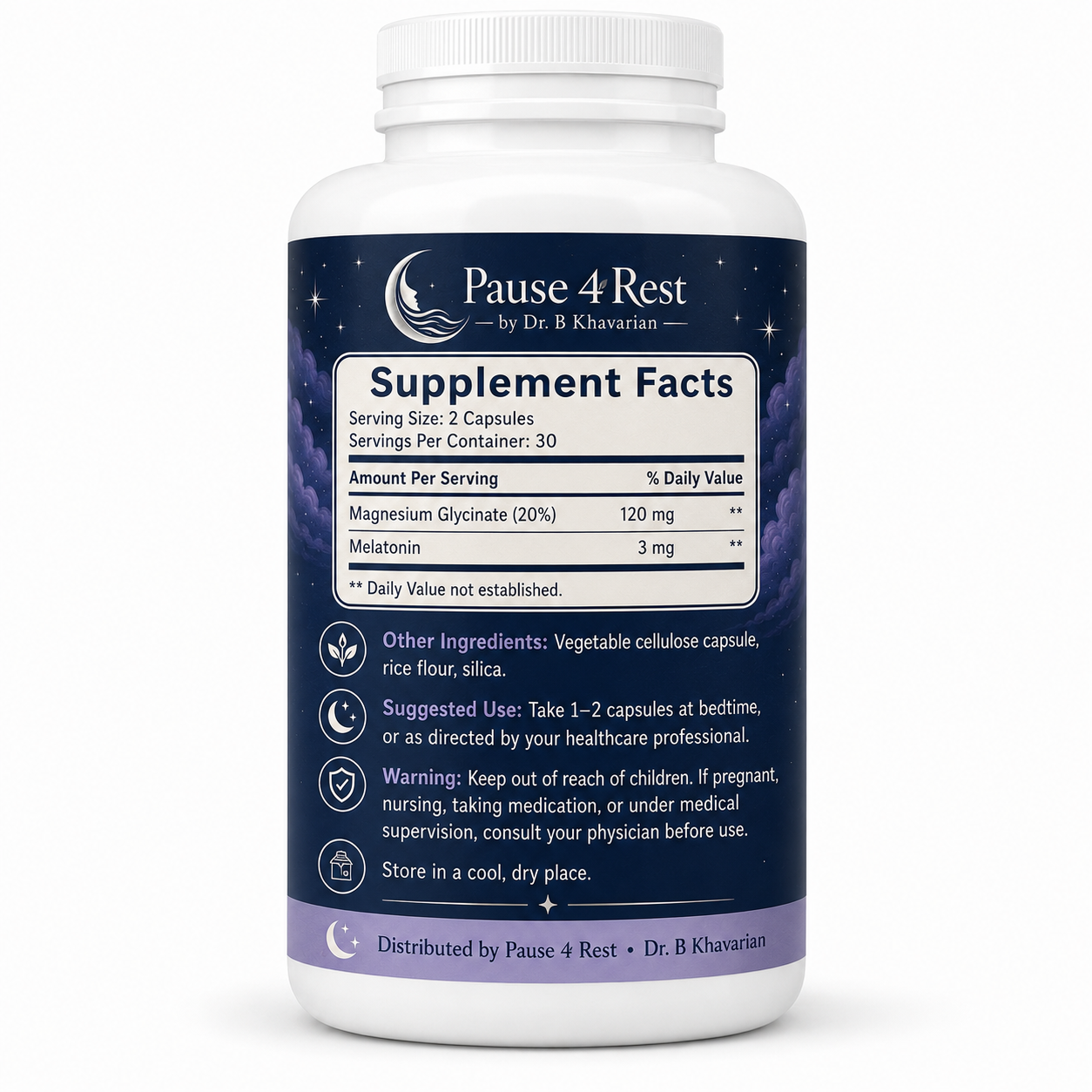 Pause4Rest Melatonin Supplement